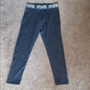 Victoria Secret Pink leggings, large, gray